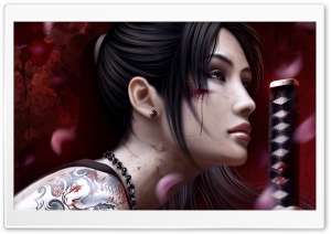 Fantasy Girl - Tattoo Ultra HD Wallpaper for 4K UHD Widescreen desktop, tablet & smartphone