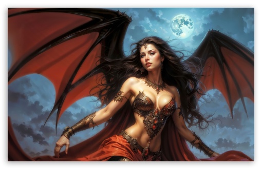 Fantasy, Girl, Wings, Moon, Night, Artwork, Ethereal, Magical, Dreamlike UltraHD Wallpaper for UHD 16:9 ; HD 16:9 ; UltraWide 21:9 24:10 32:9 32:10 ; Widescreen 16:10 5:3 ; Fullscreen 4:3 5:4 3:2 ; Tablet 1:1 ; Mobile 9:16 9:19.5 9:20 9:21 9:22 10:16 2:3 3:5 3:4 ; Dual 16:10 5:3 16:9 4:3 5:4 3:2 ;