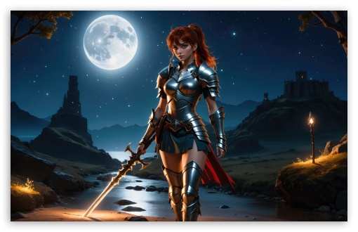 Fantasy Knight Under the Moonlight UltraHD Wallpaper for UHD 16:9 ; HD 16:9 ; UltraWide 21:9 24:10 32:9 32:10 ; Widescreen 16:10 5:3 ; Fullscreen 4:3 5:4 3:2 ; Tablet 1:1 ; Mobile 9:16 9:19.5 9:20 9:21 9:22 10:16 2:3 3:5 3:4 ; Dual 16:10 5:3 16:9 4:3 5:4 3:2 ;