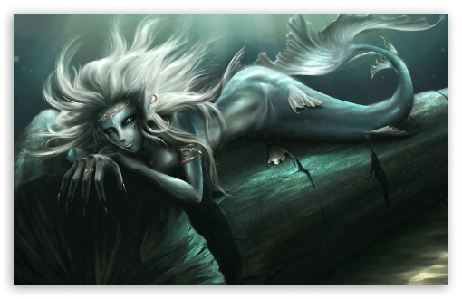 Fantasy Mermaid Art UltraHD Wallpaper for HD 16:9 ; Widescreen 16:10 5:3 ; Fullscreen 3:2 ;