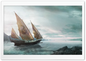 Fantasy Ship Ultra HD Wallpaper for 4K UHD Widescreen desktop, tablet & smartphone