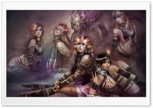Fantasy Tribe Girls Ultra HD Wallpaper for 4K UHD Widescreen desktop, tablet & smartphone