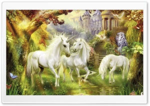 Fantasy Unicorns Ultra HD Wallpaper for 4K UHD Widescreen desktop, tablet & smartphone