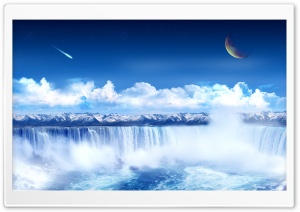 Fantasy Waterfall Ultra HD Wallpaper for 4K UHD Widescreen desktop, tablet & smartphone