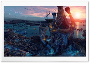 Fantasy World Art Ultra HD Wallpaper for 4K UHD Widescreen desktop, tablet & smartphone