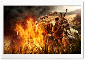 Far Cry 2 Fire Ultra HD Wallpaper for 4K UHD Widescreen desktop, tablet & smartphone