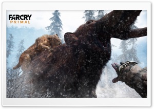 Far Cry Primal Tiger vs Mammoth Ultra HD Wallpaper for 4K UHD Widescreen desktop, tablet & smartphone