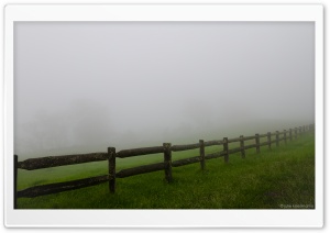 Farm Fence   Misty Day Ultra HD Wallpaper for 4K UHD Widescreen desktop, tablet & smartphone