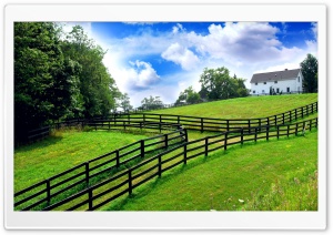 Farm Fencing HDR Ultra HD Wallpaper for 4K UHD Widescreen desktop, tablet & smartphone