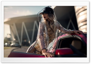 Fast Car Beautiful Woman Ultra HD Wallpaper for 4K UHD Widescreen desktop, tablet & smartphone