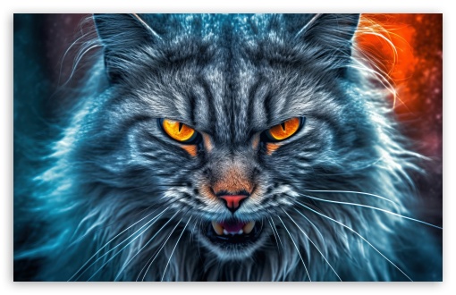 Fearless Cat UltraHD Wallpaper for UHD 16:9 ; HD 16:9 ; UltraWide 21:9 24:10 ; Widescreen 16:10 5:3 ; Fullscreen 4:3 5:4 3:2 ; Tablet 1:1 ; Mobile 9:16 2:3 3:5 3:4 ;