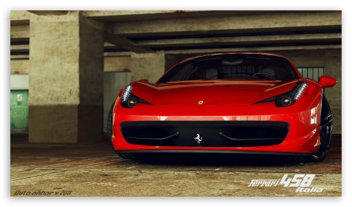 Ferrari 458 Italia 3D Max UltraHD Wallpaper for 8K UHD TV 16:9 Ultra High Definition 2160p 1440p 1080p 900p 720p ; Mobile 16:9 - 2160p 1440p 1080p 900p 720p ;