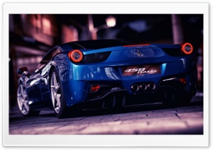 Ferrari 458 Italia Blue Ultra HD Wallpaper for 4K UHD Widescreen desktop, tablet & smartphone