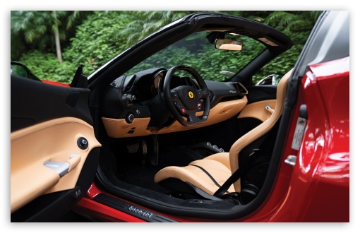 Ferrari 488 Spider 70th Anniversary Sports Car Interior UltraHD Wallpaper for UHD 16:9 ; HD 16:9 ; Widescreen 16:10 5:3 ; Fullscreen 4:3 5:4 3:2 ; Tablet 1:1 ;