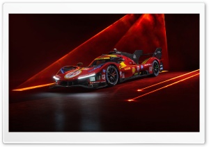 Ferrari 499P, Hypercar, Sports Car, Racing Car 4K UHD Wallpaper for Widescreen and UltraWide Desktop, UltraHD TV, Smartphone, Tablet