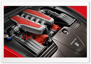 Ferrari 590 GTB Engine Ultra HD Wallpaper for 4K UHD Widescreen desktop, tablet & smartphone