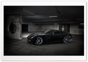 Ferrari 599 Black Sideways Ultra HD Wallpaper for 4K UHD Widescreen desktop, tablet & smartphone