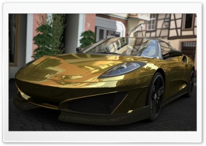Ferrari SP1 - GOLD Ultra HD Wallpaper for 4K UHD Widescreen desktop, tablet & smartphone