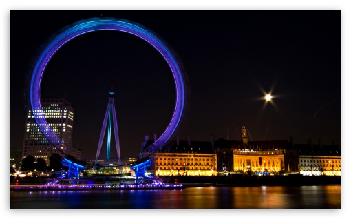 Ferris Wheel In London UltraHD Wallpaper for Wide 5:3 Widescreen WGA ; 8K UHD TV 16:9 Ultra High Definition 2160p 1440p 1080p 900p 720p ; Mobile 5:3 16:9 - WGA 2160p 1440p 1080p 900p 720p ;