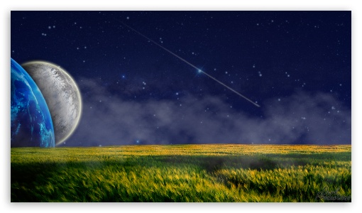 Field With Moons UltraHD Wallpaper for 8K UHD TV 16:9 Ultra High Definition 2160p 1440p 1080p 900p 720p ; Mobile 16:9 - 2160p 1440p 1080p 900p 720p ;