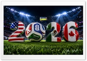 FIFA World Cup 2026 4K UHD Wallpaper for Widescreen and UltraWide Desktop, UltraHD TV, Smartphone, Tablet