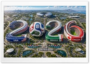 FIFA World Cup 2026 4K UHD Wallpaper for Widescreen and UltraWide Desktop, UltraHD TV, Smartphone, Tablet
