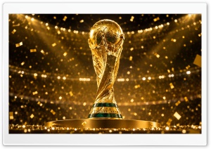 FIFA World Cup Trophy Celebration 4K UHD Wallpaper for Widescreen and UltraWide Desktop, UltraHD TV, Smartphone, Tablet