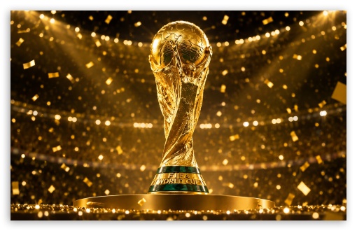 FIFA World Cup Trophy Celebration UltraHD Wallpaper for UHD 16:9 ; HD 16:9 ; UltraWide 21:9 24:10 ; Widescreen 16:10 ; Tablet 1:1 ; Mobile 9:16 9:19.5 9:20 9:21 9:22 ;