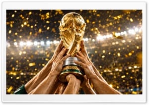 FIFA World Cup Trophy Celebration - World Championship 2026 4K UHD Wallpaper for Widescreen and UltraWide Desktop, UltraHD TV, Smartphone, Tablet