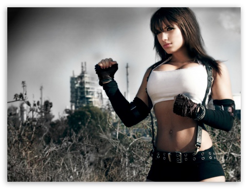 final-fantasy-7-cosplay-tifa UltraHD Wallpaper for Fullscreen 4:3 ;