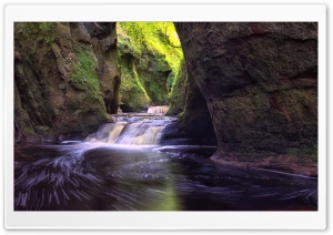 Finnich Gorge Waterfalls Ultra HD Wallpaper for 4K UHD Widescreen desktop, tablet & smartphone