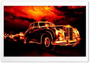 Fire Car Ultra HD Wallpaper for 4K UHD Widescreen desktop, tablet & smartphone