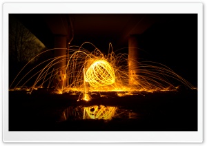 Fire Reflection Ultra HD Wallpaper for 4K UHD Widescreen desktop, tablet & smartphone