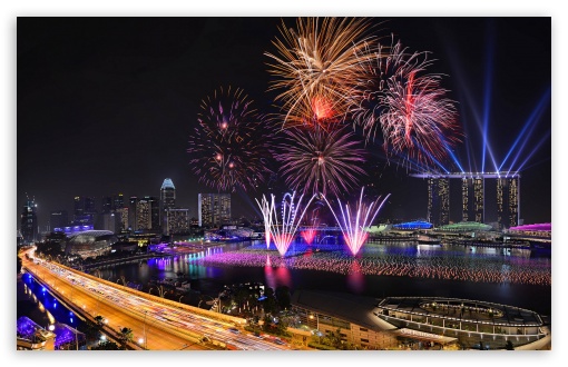 Fireworks UltraHD Wallpaper for Widescreen 16:10 ;