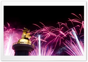 Fireworks In Kaohsiung Ultra HD Wallpaper for 4K UHD Widescreen desktop, tablet & smartphone