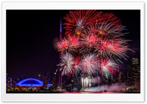 Fireworks Night Ultra HD Wallpaper for 4K UHD Widescreen desktop, tablet & smartphone