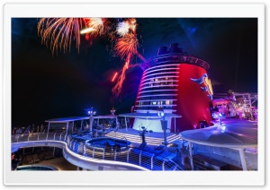 Fireworks On The Disney Cruise Ultra HD Wallpaper for 4K UHD Widescreen desktop, tablet & smartphone
