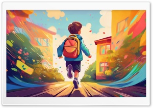 First Day of School Ultra HD Wallpaper for 4K UHD Widescreen Desktop, Lockscreen, Screensaver, TV, Tablet, Smartphone