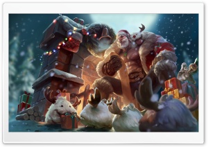 Fit Buff Santa LOL Ultra HD Wallpaper for 4K UHD Widescreen desktop, tablet & smartphone