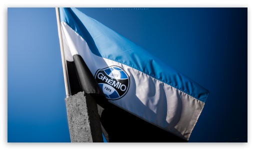 Flag Of Gremio Football Portoalegrense UltraHD Wallpaper for HD 16:9 ;