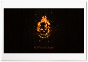 Flaming Skull Ultra HD Wallpaper for 4K UHD Widescreen desktop, tablet & smartphone