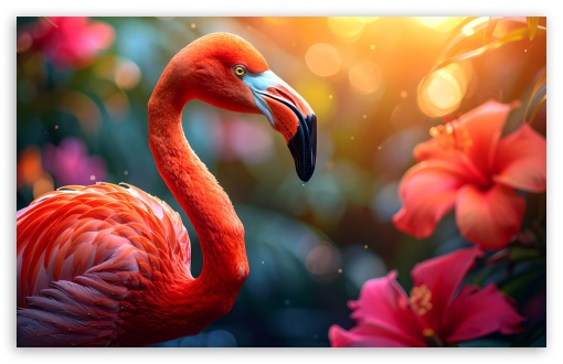 Flamingo Bird, Tropical, Exotic, Paradise UltraHD Wallpaper for UHD 16:9 ; HD 16:9 ; UltraWide 21:9 24:10 ; Widescreen 16:10 5:3 ; Fullscreen 4:3 5:4 3:2 ; Tablet 1:1 ; Mobile 9:16 10:16 2:3 3:5 3:4 ; Dual 4:3 5:4 3:2 ;