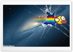 Flappy Bird Breaking Screen Ultra HD Wallpaper for 4K UHD Widescreen desktop, tablet & smartphone