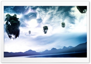 Floating Islands Ultra HD Wallpaper for 4K UHD Widescreen desktop, tablet & smartphone