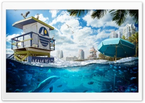 Florida Sea Level Rise Global Warming Ultra HD Wallpaper for 4K UHD Widescreen desktop, tablet & smartphone