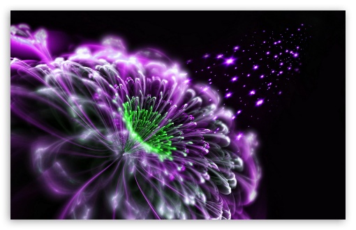 Flower Abstract Art UltraHD Wallpaper for Widescreen 16:10 ;