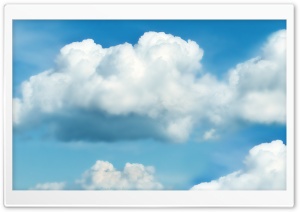 Fluffy White Clouds Ultra HD Wallpaper for 4K UHD Widescreen desktop, tablet & smartphone