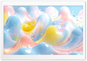 Fluid Abstract Composition 4K UHD Wallpaper for Widescreen and UltraWide Desktop, UltraHD TV, Smartphone, Tablet