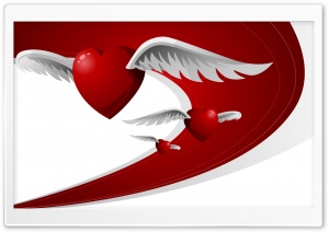 Flying Hearts Ultra HD Wallpaper for 4K UHD Widescreen desktop, tablet & smartphone