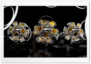 Focused Spheres - Orange Ultra HD Wallpaper for 4K UHD Widescreen desktop, tablet & smartphone